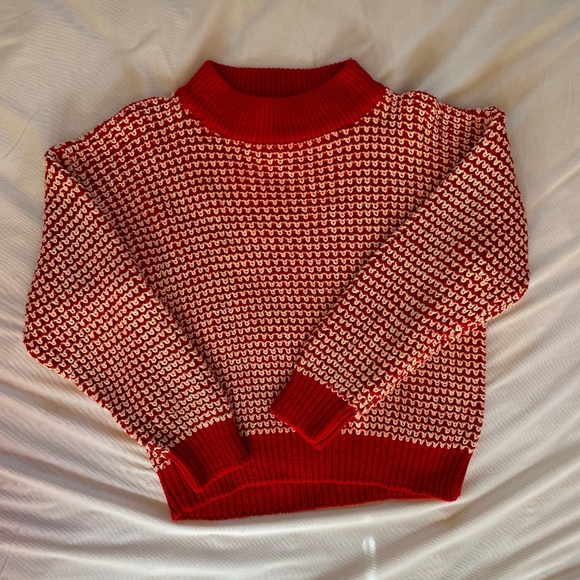 Sweaters - Chunky Knit Mock Neck Sweater
